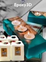 Bộ 20kg Epoxy Resin Ruby 04 ĐỔ Khối Siêu Trong