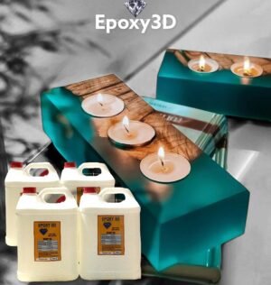 Bộ 20kg Epoxy Resin Ruby 04 ĐỔ Khối Siêu Trong